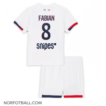Billige Fotballdrakt Paris Saint-Germain Fabian Ruiz #8 Replika Bortedraktsett Barn 2025-26 Kortermet (med bukser)